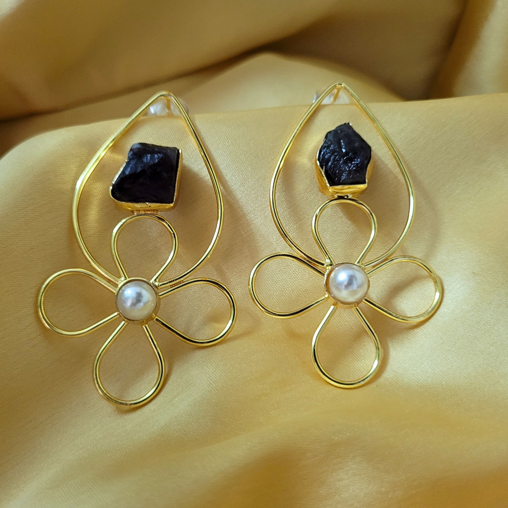 Ayesha Earrings- Purple