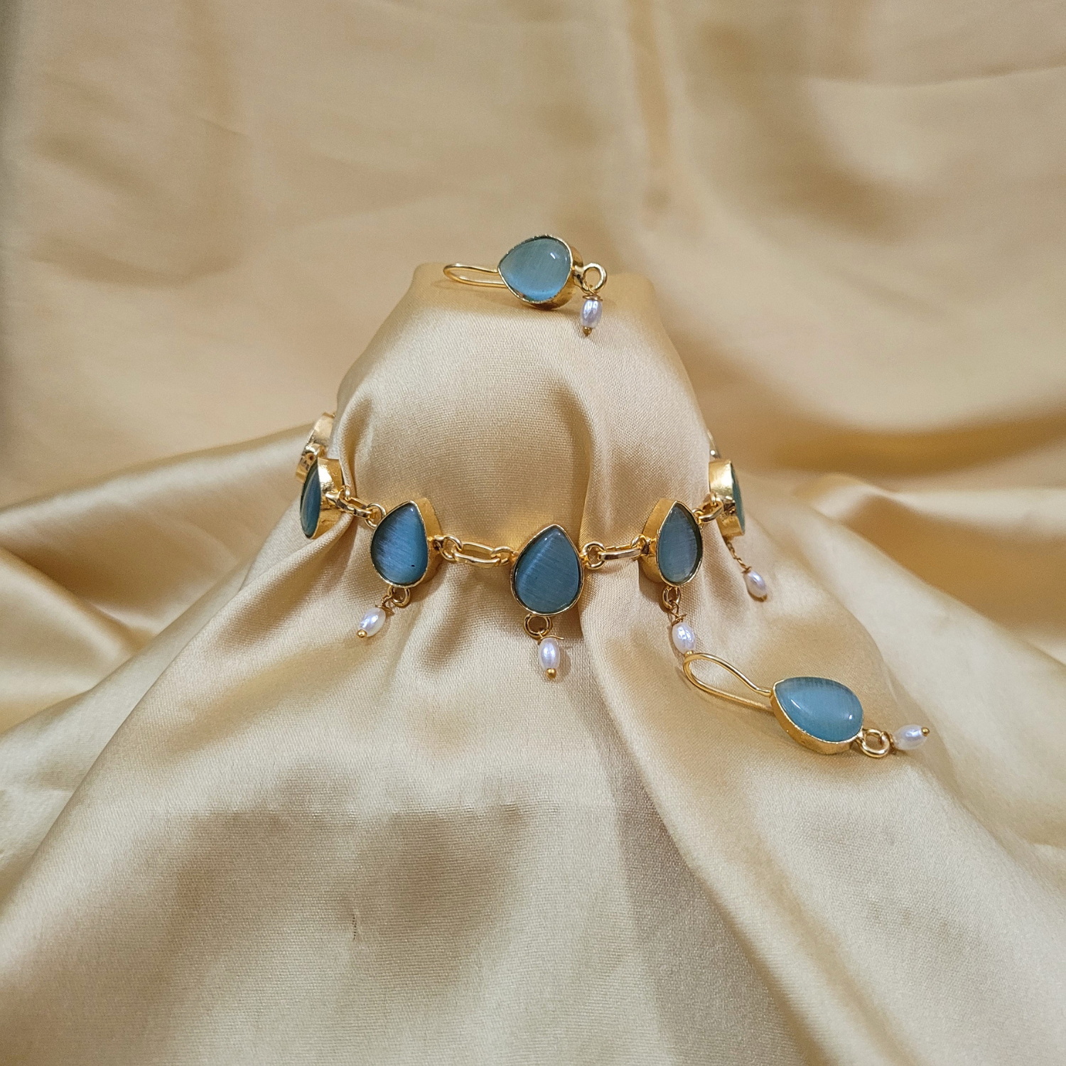 Teardrop Monalisa Necklace Set