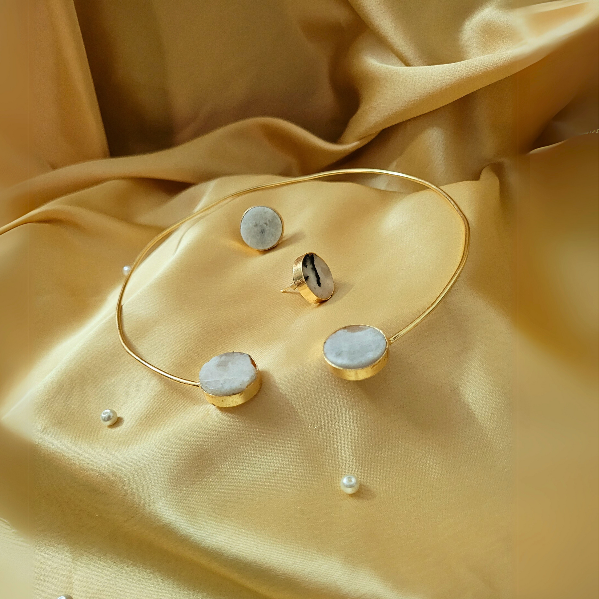 Serene Hansli- White With Earrings