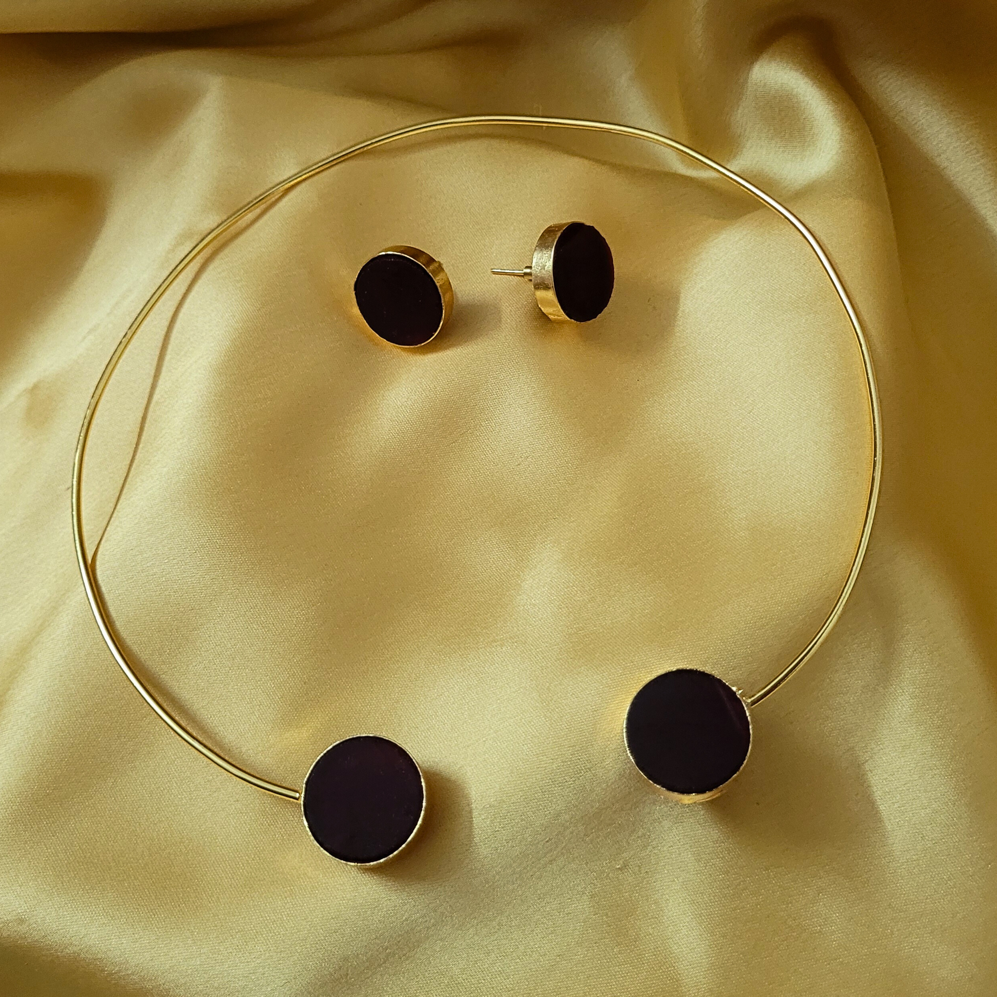 Serene Hansli- Red Wine With Earrings