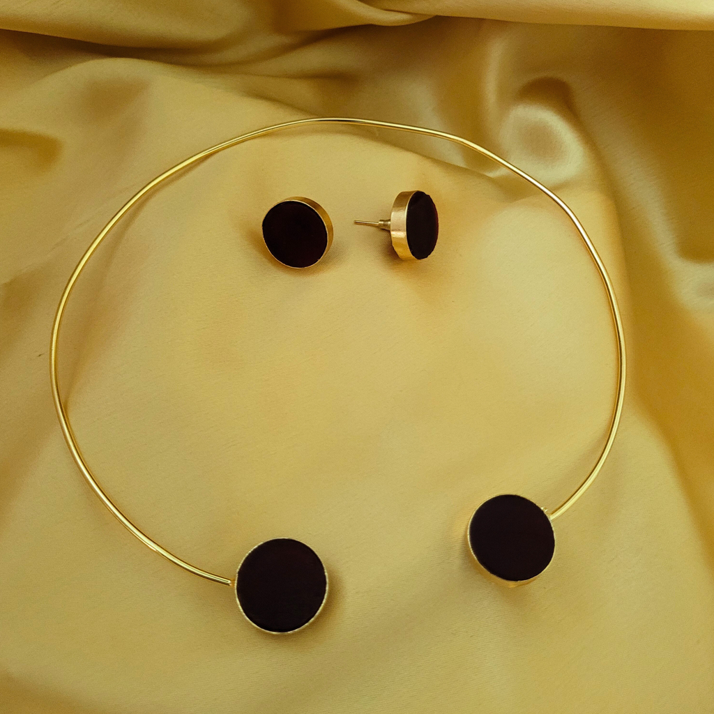 Serene Hansli- Red Wine With Earrings