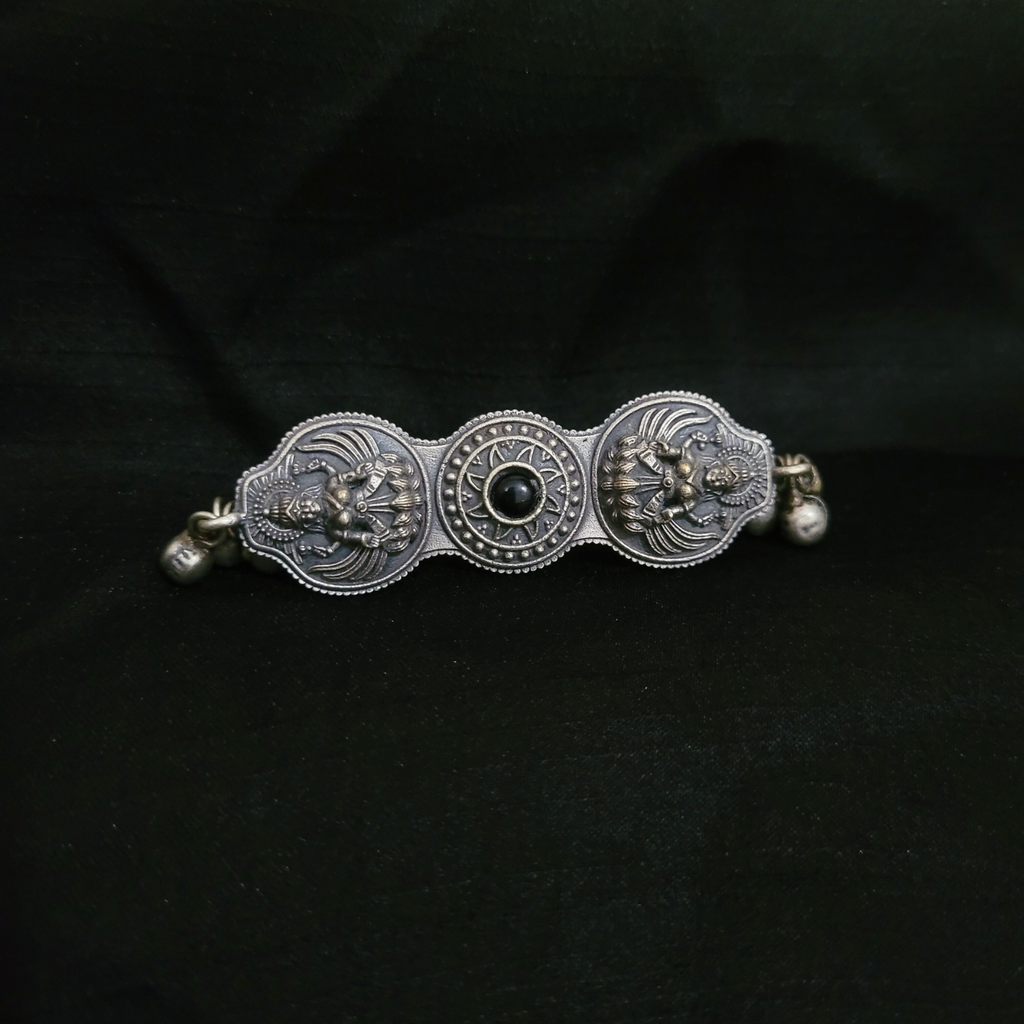 German Silver Fully Adjustable Ring - Laxmi