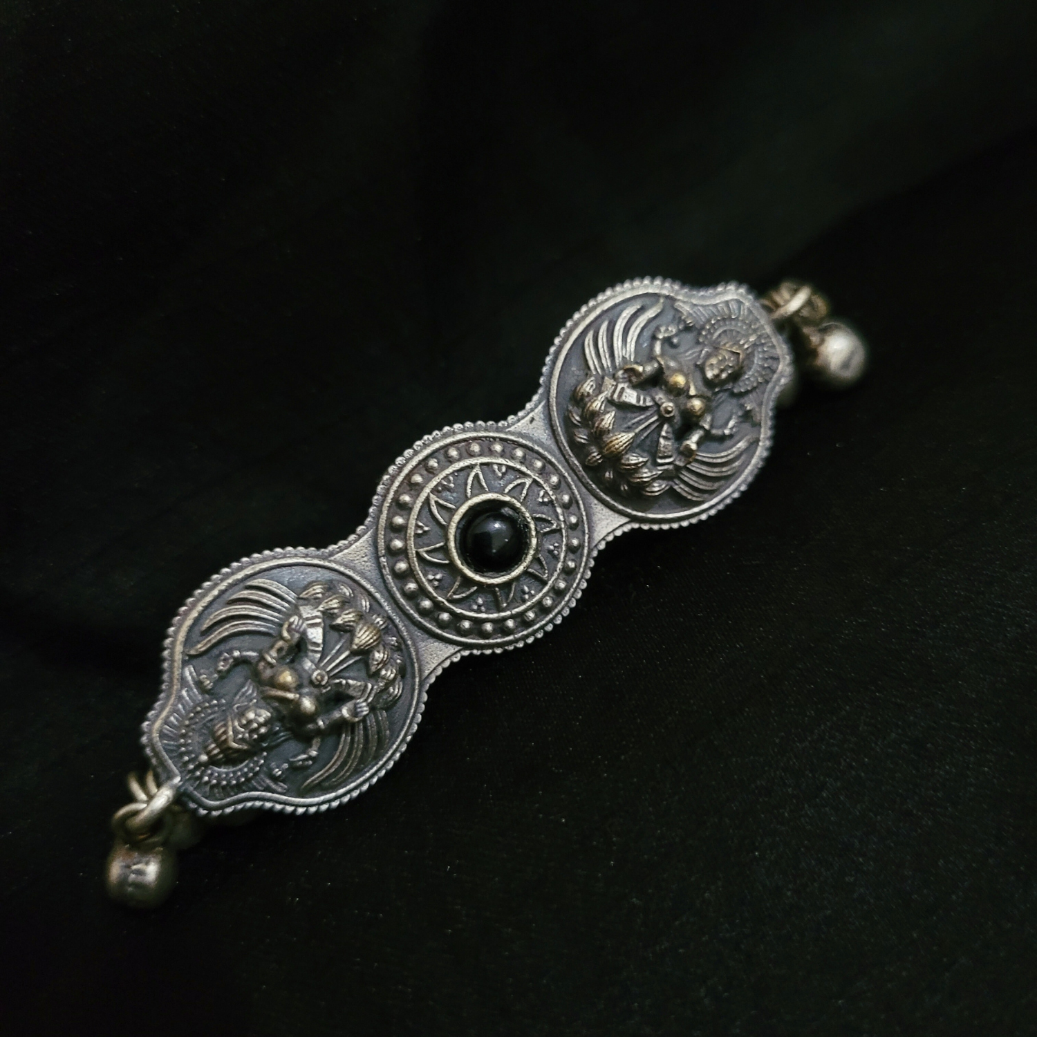 German Silver Fully Adjustable Ring - Laxmi